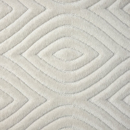 5' X 7' Ivory Trellis Area Rug