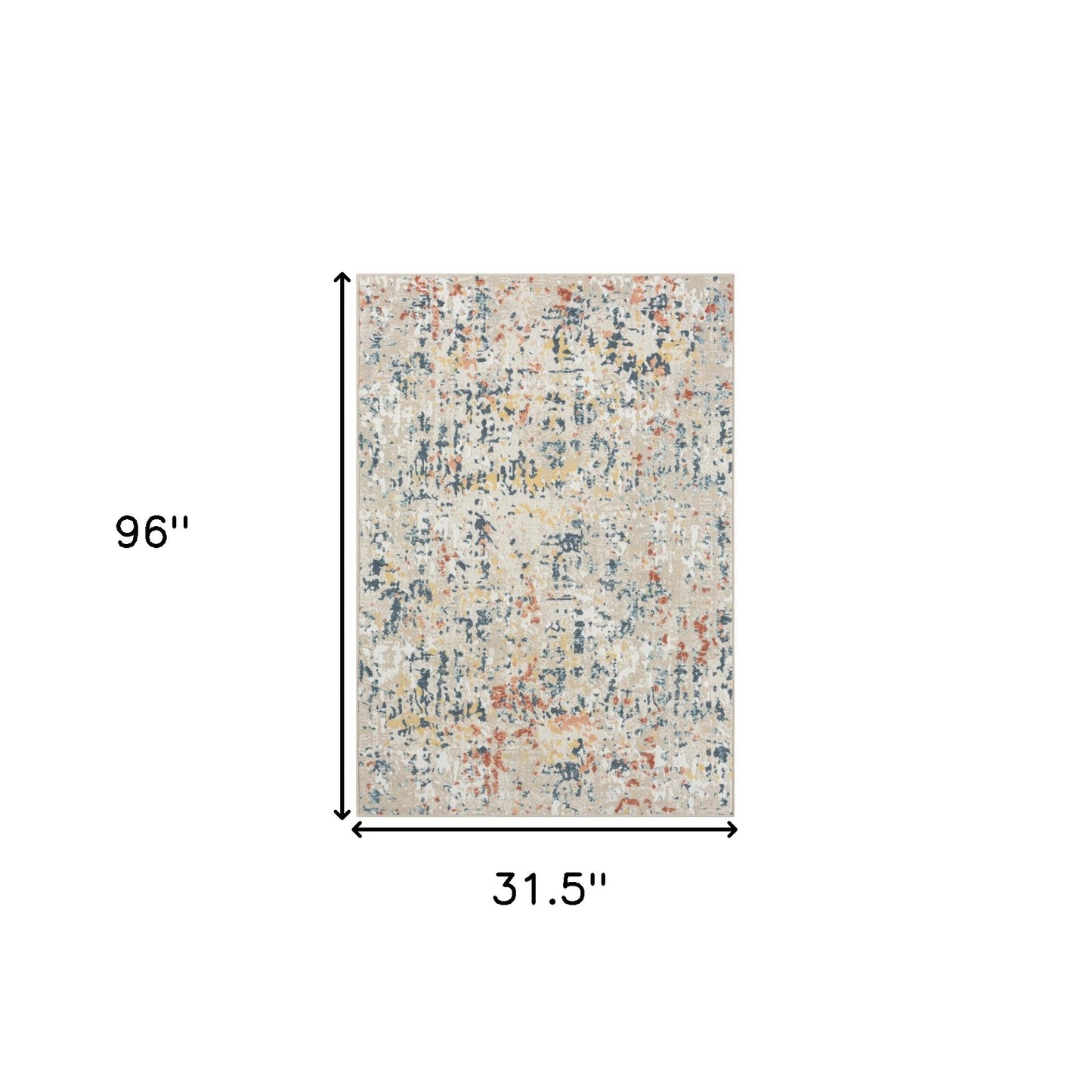 8' X 10' Gray Abstract Area Rug