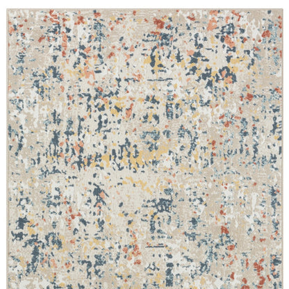 8' X 10' Gray Abstract Area Rug