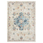 8' Ivory Medallion Runner Rug