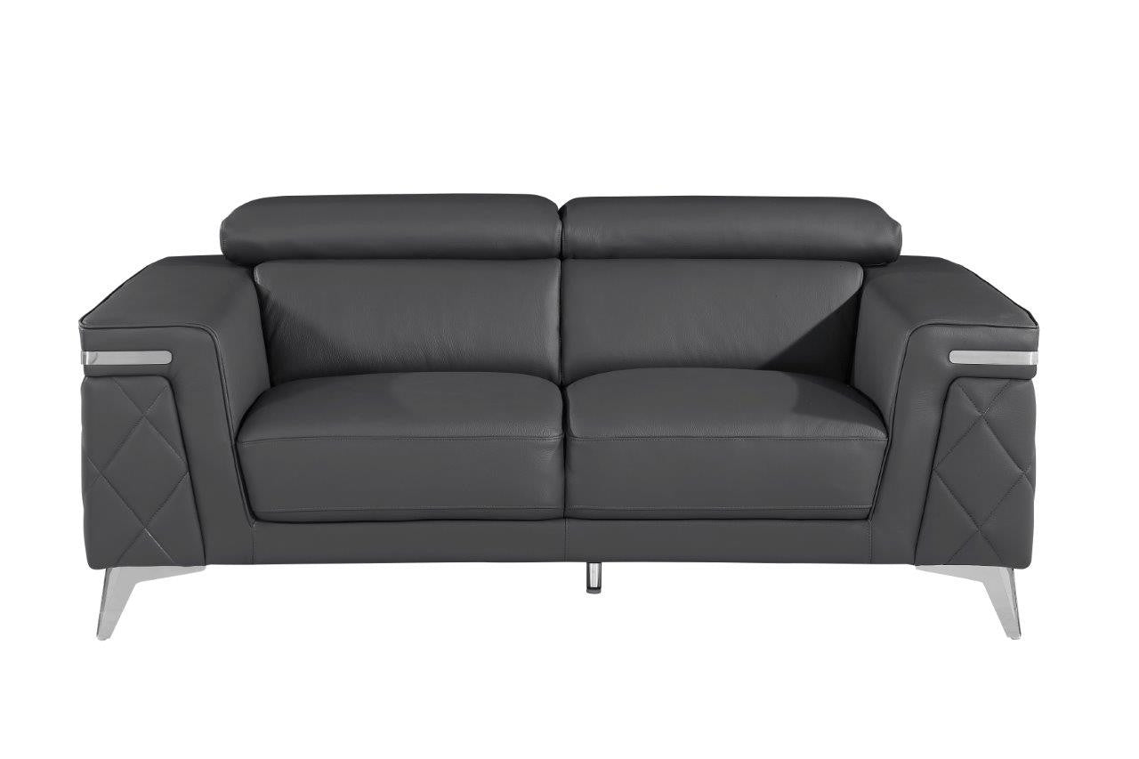 Two Piece Gray Four Person Seating Set