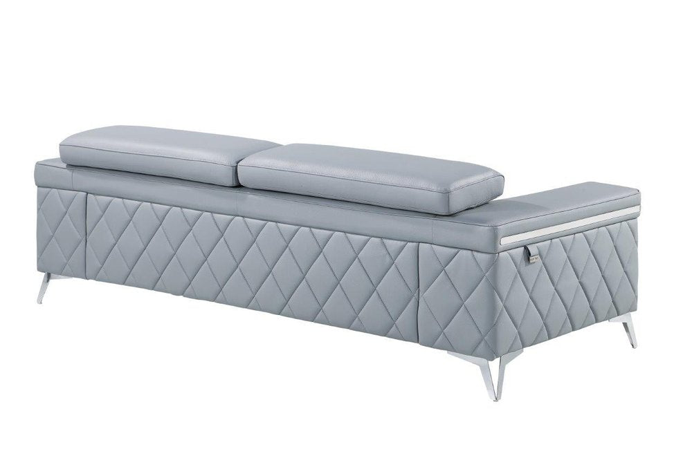 Two Piece Blue Four Person Seating Set