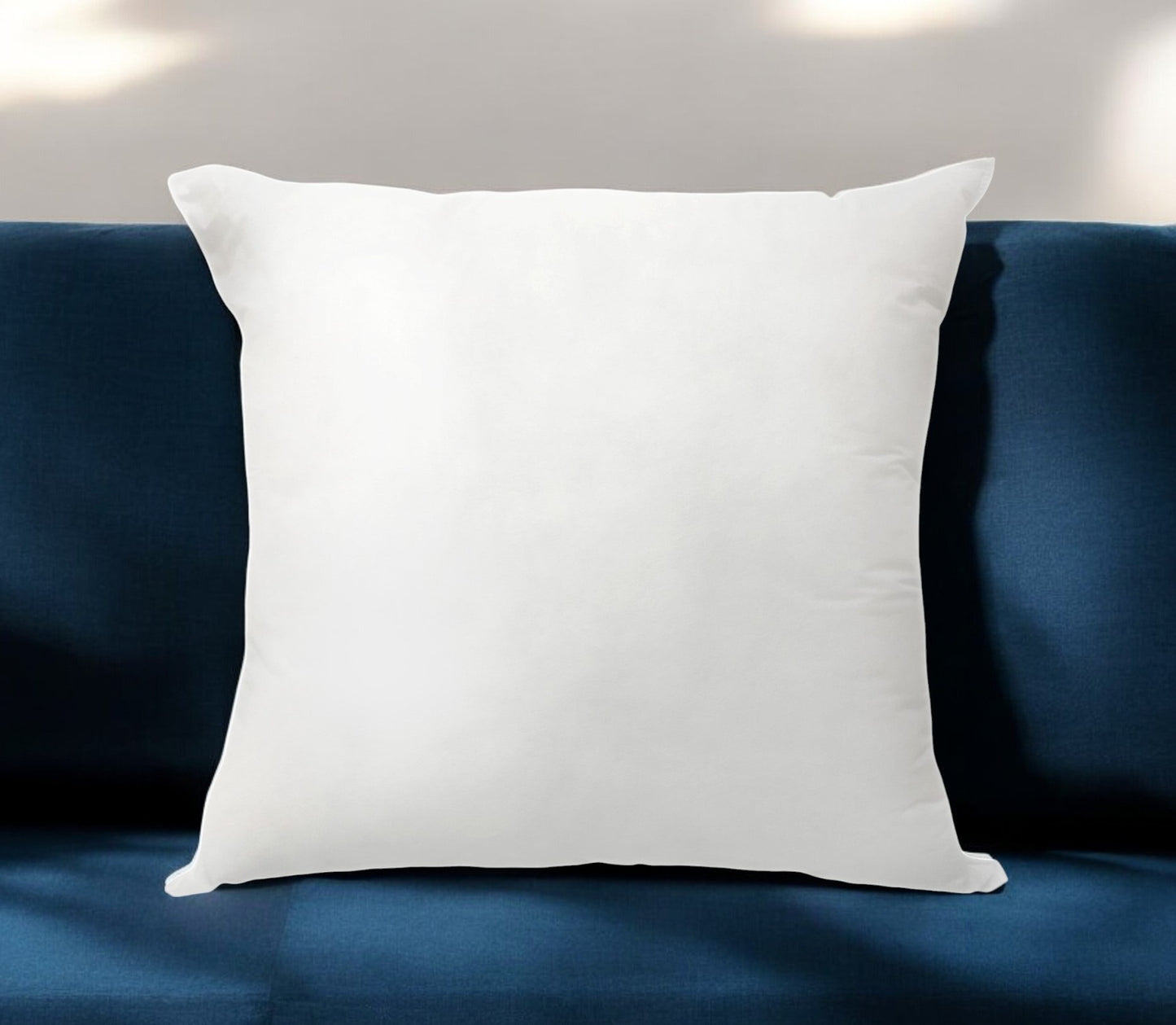 18" X 18" White Polyester Blown Seam Down Pillow Insert