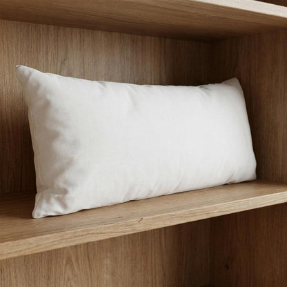 12" X 28" White Lumbar Throw Pillow Insert