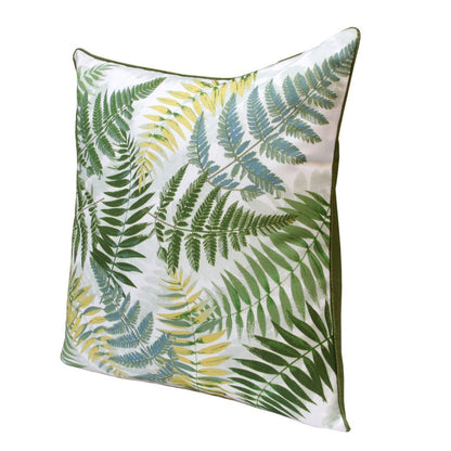 Set of Two 20" Green and Yellow Throw Pillows