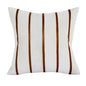 20" Brown and Ivory Throw Pillow