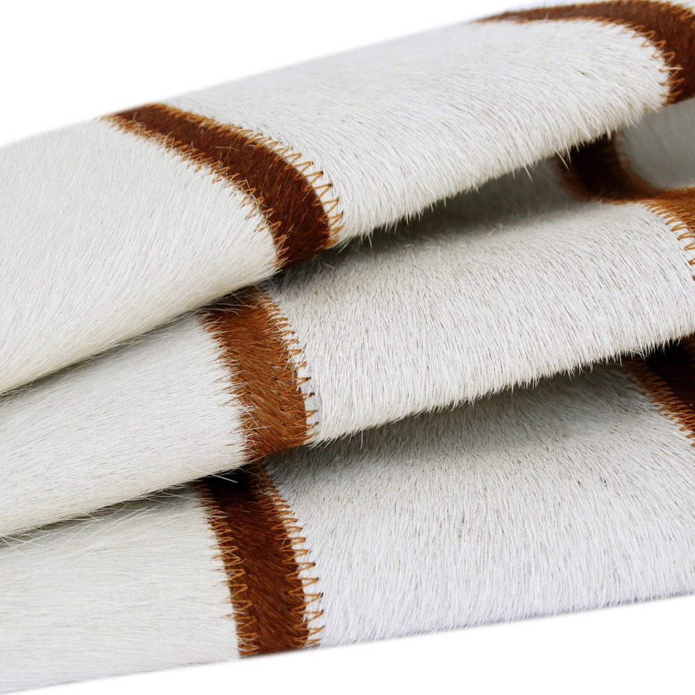 20" Brown and Ivory Throw Pillow