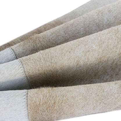 20" Beige and Ivory Throw Pillow