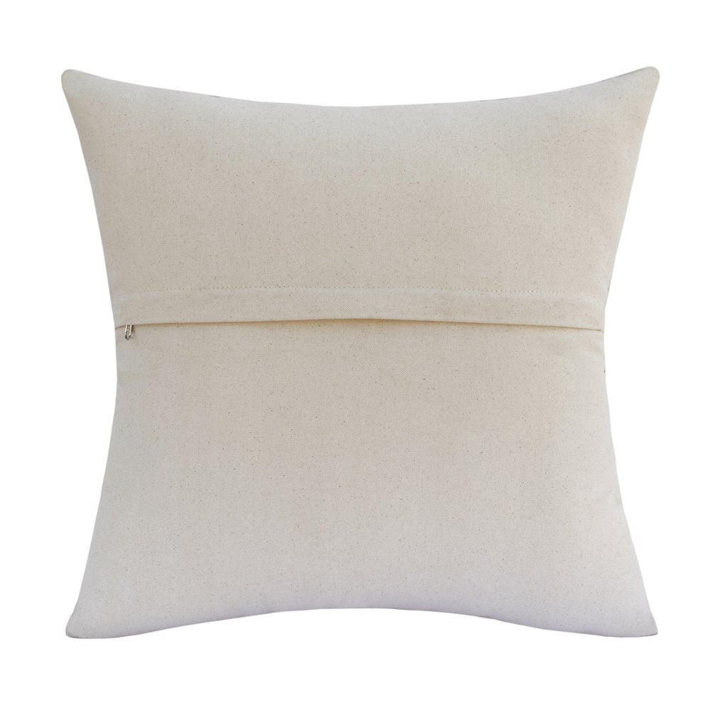 20" Beige and Ivory Throw Pillow