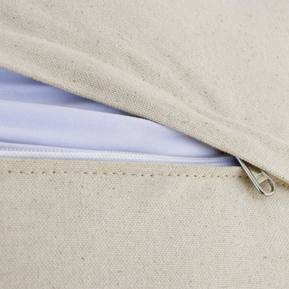 20" Beige and Ivory Throw Pillow