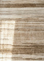 5' X 8' Beige and Brown Abstract Power Loom Distressed Non Skid Area Rug