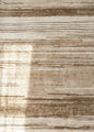 5' X 8' Beige and Brown Abstract Power Loom Distressed Non Skid Area Rug