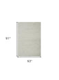 5' X 8' Beige and Gray Abstract Power Loom Distressed Non Skid Area Rug