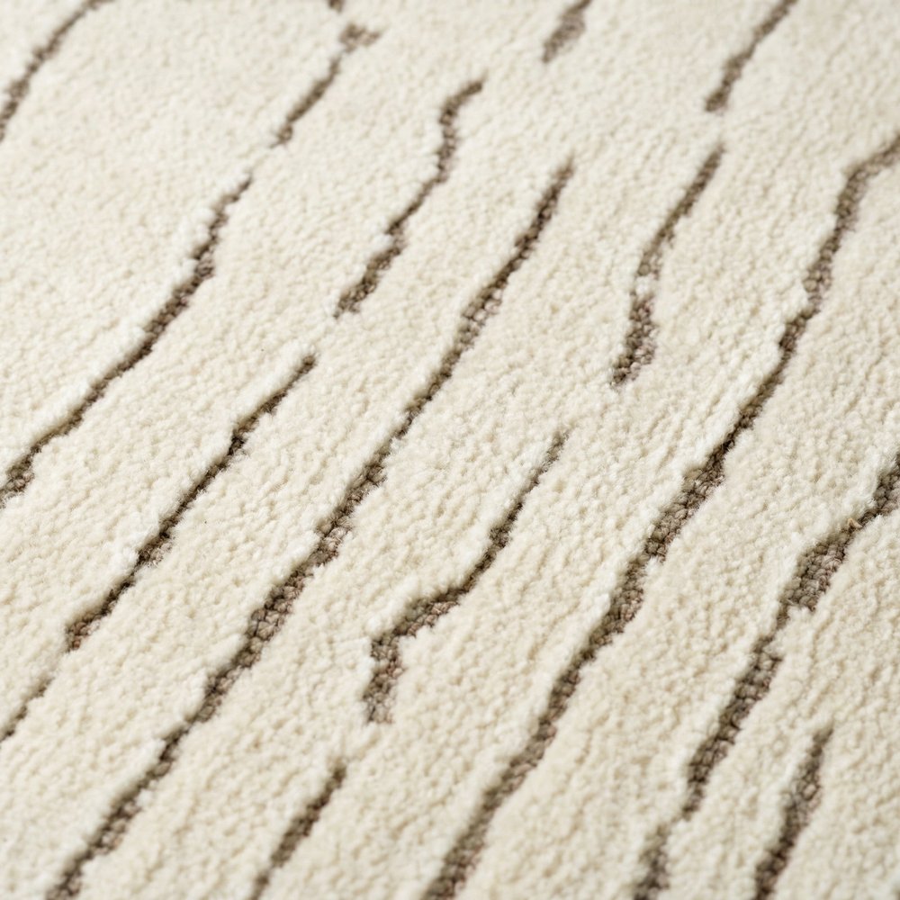 5' X 8' Beige and Gray Abstract Power Loom Distressed Non Skid Area Rug