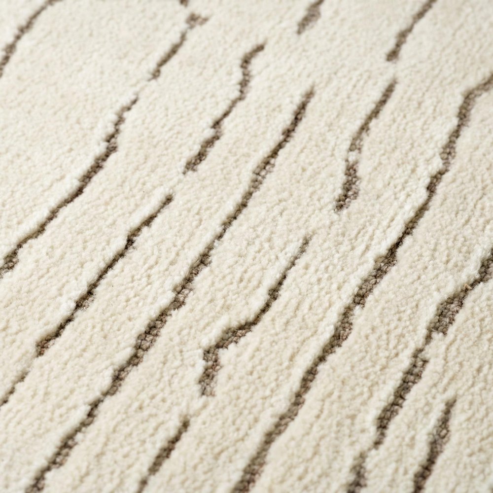 7' X 10' Beige and Gray Abstract Power Loom Distressed Non Skid Area Rug