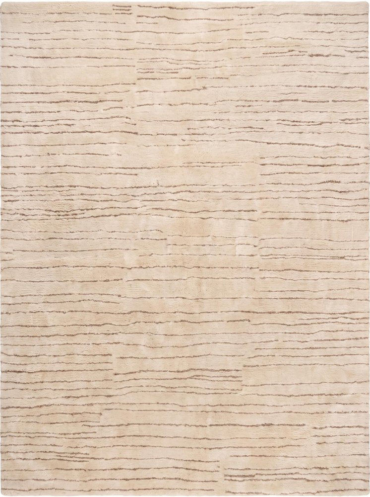7' X 10' Beige and Gray Abstract Power Loom Distressed Non Skid Area Rug