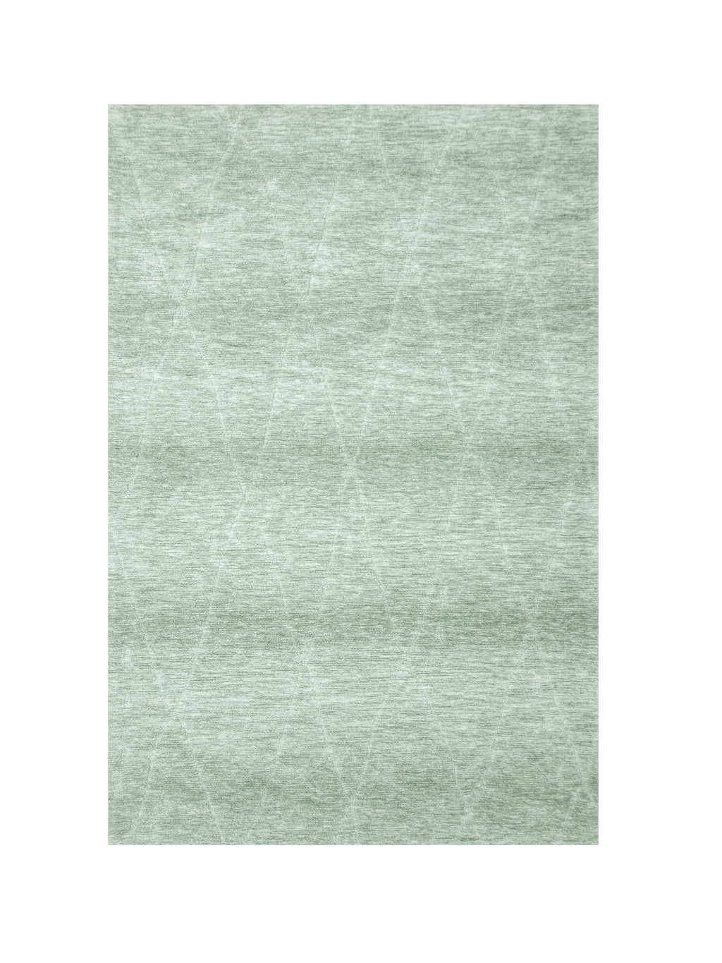 8' X 11' Green and Ivory Geometric Power Loom Distressed Non Skid Area Rug