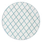 Turquoise Sixteen Piece Round Trellis Ceramic Service For Four Dinnerware Set
