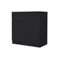 36" Black Wood Single Drawer Dresser