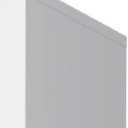 71" White Wood Three Door Two Drawer Combo Dresser