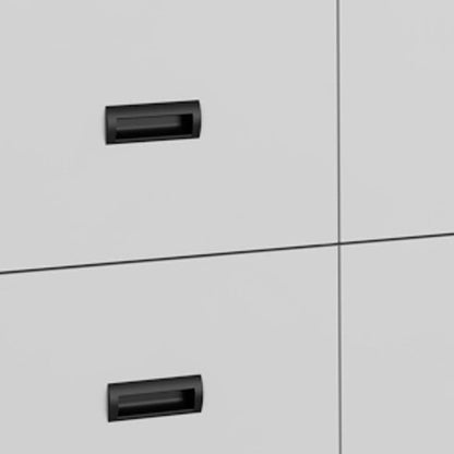 33" White Wood Five Drawer Dresser
