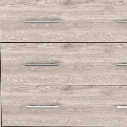 33" Oak Wood Four Drawer Dresser