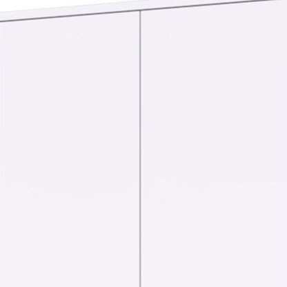 23" White Two Drawer Combo Dresser