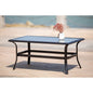 21" Black Metal Outdoor Coffee Table