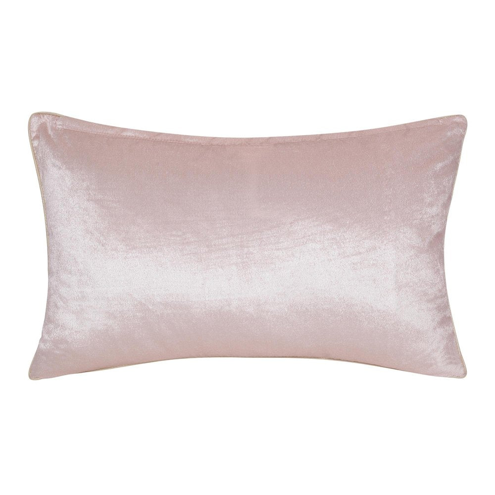 20" Blue Geometric Throw Pillow with Beads