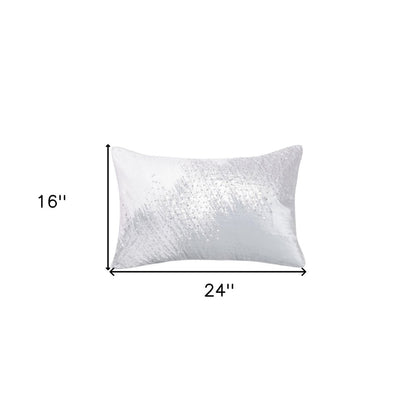 20" X 20" Ivory Safari Animals Abstract Polyester Zippered Pillow With Beads