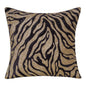20" X 20" Ivory Safari Animals Abstract Polyester Zippered Pillow With Beads