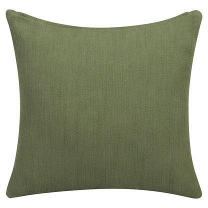 20" Sage Green Cotton Throw Pillow With Buttons