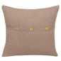 20" Sage Green Cotton Throw Pillow With Buttons