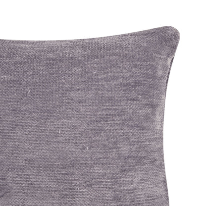 20" X 20" Gray Chenille Zippered Pillow