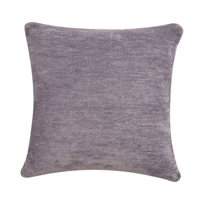 20" X 20" Gray Chenille Zippered Pillow