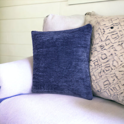 20" X 20" Gray Chenille Zippered Pillow