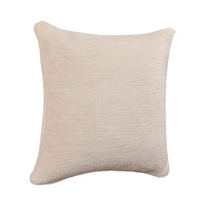 20" Ivory Chenille Throw Pillow