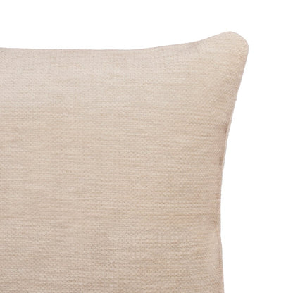 20" Ivory Chenille Throw Pillow