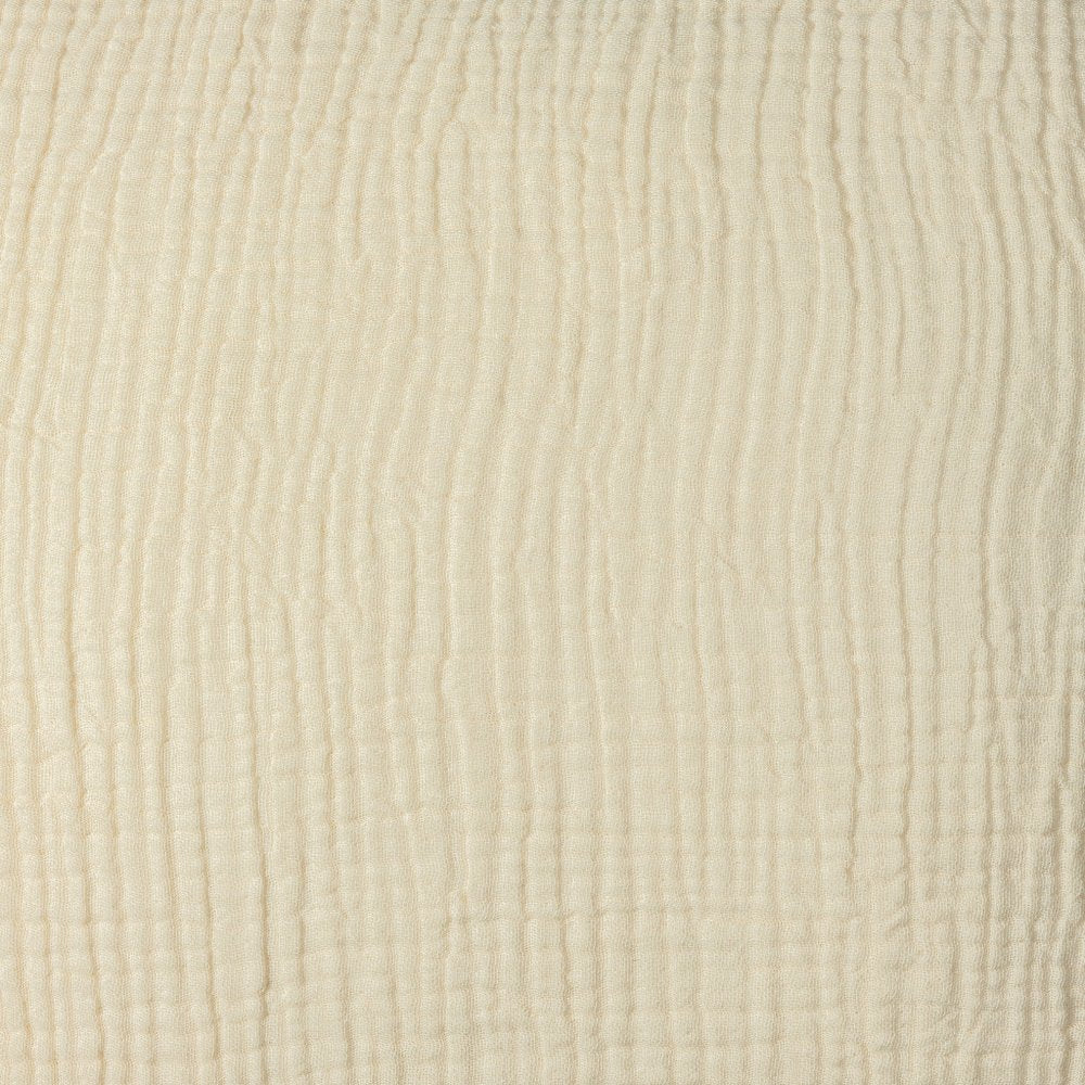 20" X 20" Cream Cotton Zippered Down Pillow With Fringe