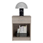 22" Gray Wood One Drawer Nightstand