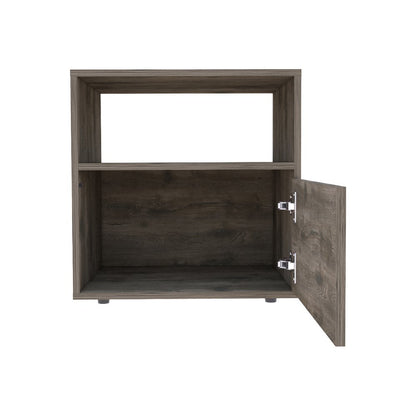 21" Brown Wood Nightstand