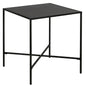 22" Black Steel Square End Table