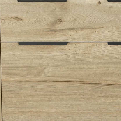 47" Natural Wood Four Drawer Double Dresser