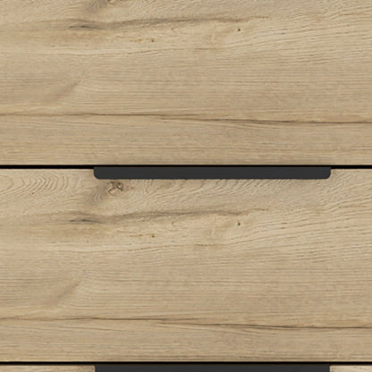 18" Natural Wood Three Drawer Dresser