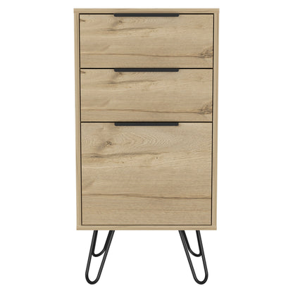 18" Natural Three Drawer Standard Chest