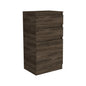 23" Brown Wood Two Drawer Dresser