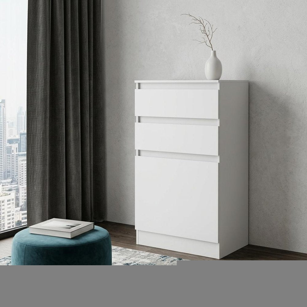 23" White Two Drawer Standard Chest