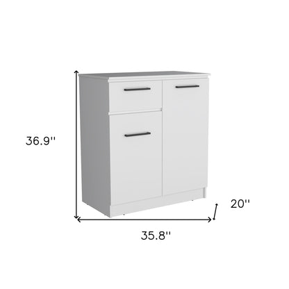 36" White Drawer Combo Dresser