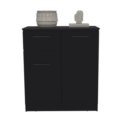 36" Black Drawer Combo Dresser