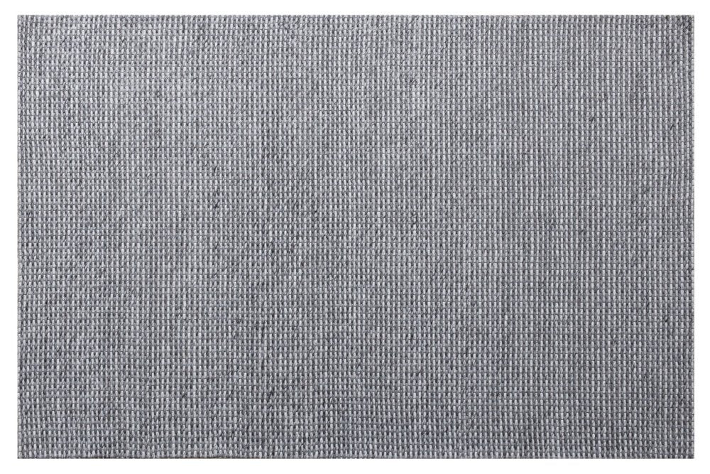 5' X 8' Gray Wool Striped Hand Woven Area Rug